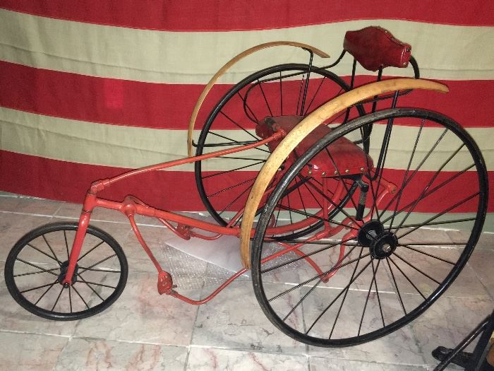Incredibly Rare Early Pedal Car Style Trike