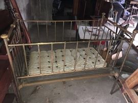 Brass Baby Crib 