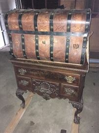 Steamer Trunk and Lowboy 