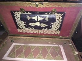 Trunk Interior with Document Pouch and Tray