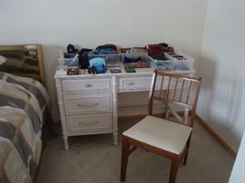 desk & chair. Purses and wallets