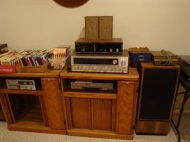 vintage 8-trac cartridge tapes - PERFECT FOR YOUR CLASSIC CAR!!! , Eight track player, Eight track recorder, speakers, vcr player, dvd player.  All working. stereo cabinets Craig Series 5000 Eight track recorder & Stereo Casette tape deck  - Criaig H260 Eight track recorder deck