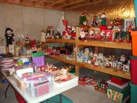 Christmas & Holiday decorations - many animated - storage totes