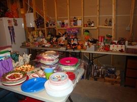 Paper products, Halloween and other holiday decorations 