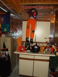 Halloween decoration. upper and lower storage cabinet