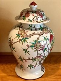 Chinese covered peach blossom jar