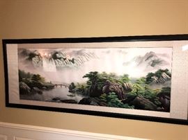 Suzhou Silk Embroidery- huge, horizontal. This is the most celebrated style of Chinese silk embroidery, hailing from Suzhou and surrounding towns of Jiangsu province.