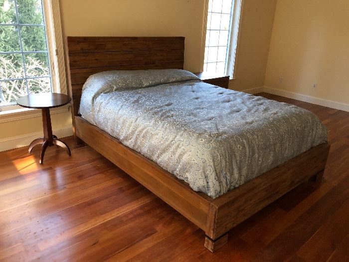 Queen bed, side table- matches all those dressers you've been seeing!