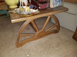 Wagon Wheel Coffee Table 