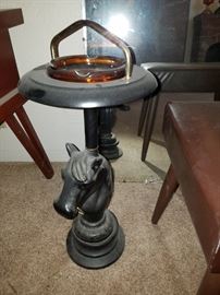 Cast Iron Horse head Ashtray