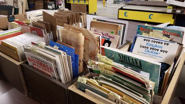 GREATLY EXPANDED EPHEMERA SECTIONS.
AND POSTCARDS THIS YEAR!!!