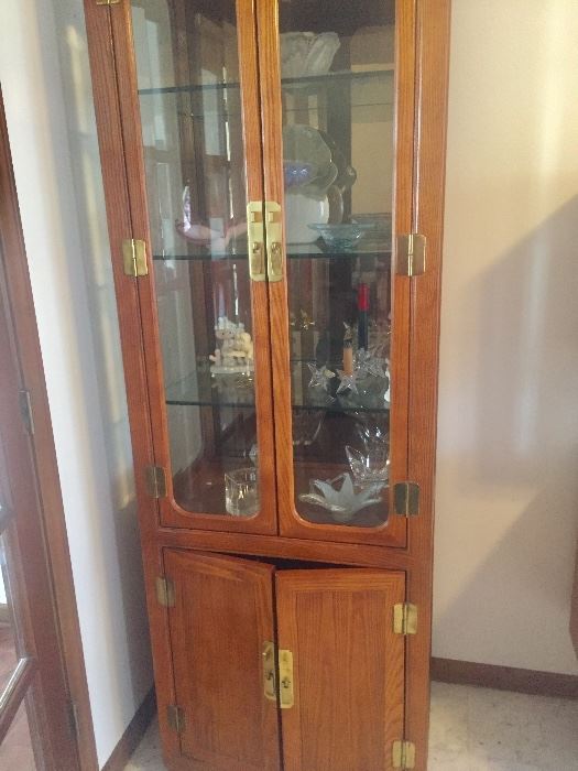 Lighted curio cabinet