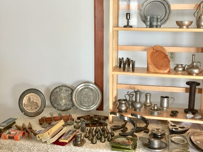 Pewter and momentos from Europe 
