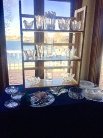 Lots of Orrefors and Rosenthal crystal