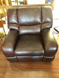 Power reclining chair lleather