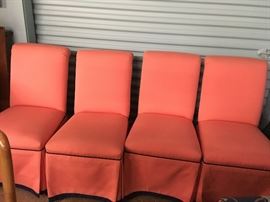 Custom covered dining chairs