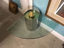 Karl Springer drum end table