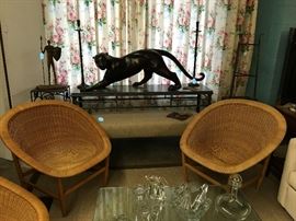 Bronze life-sized leopard 