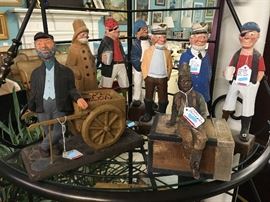 Handcarved sailors 