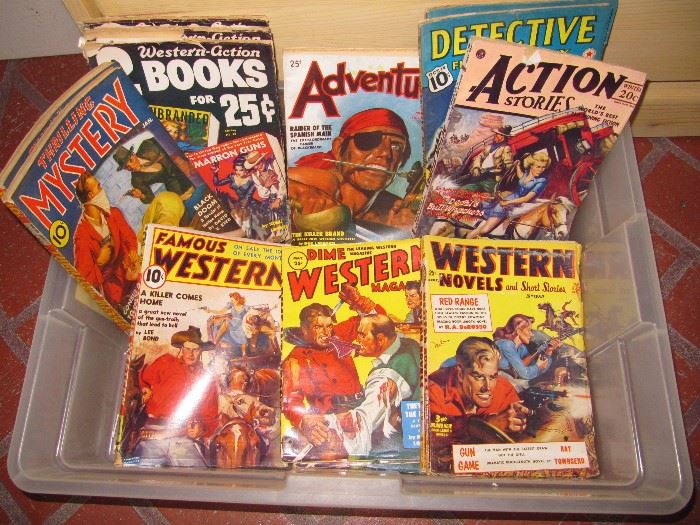 Pulp Fiction Western magazines