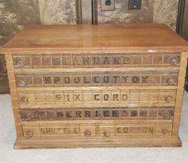 Antique SPOOL CABINET