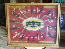 INCREDIBLE Camillus knive General store salesman sample display box