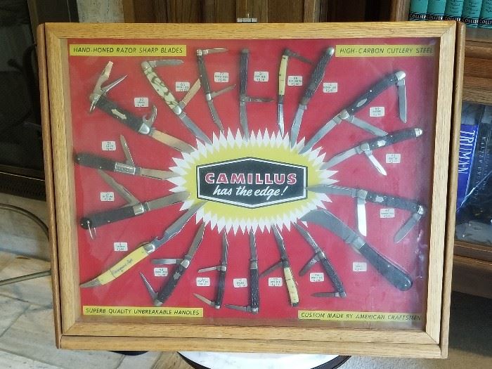INCREDIBLE Camillus knive General store salesman sample display  box
