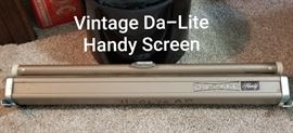 Vintage projector screen