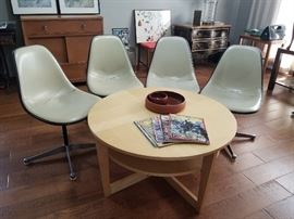 4 MCM Herman Miller bucket chairs