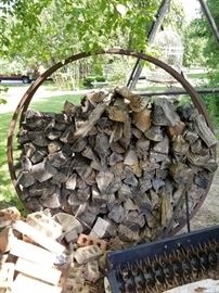 Iron Wood Rack