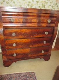crotch mahogany chest