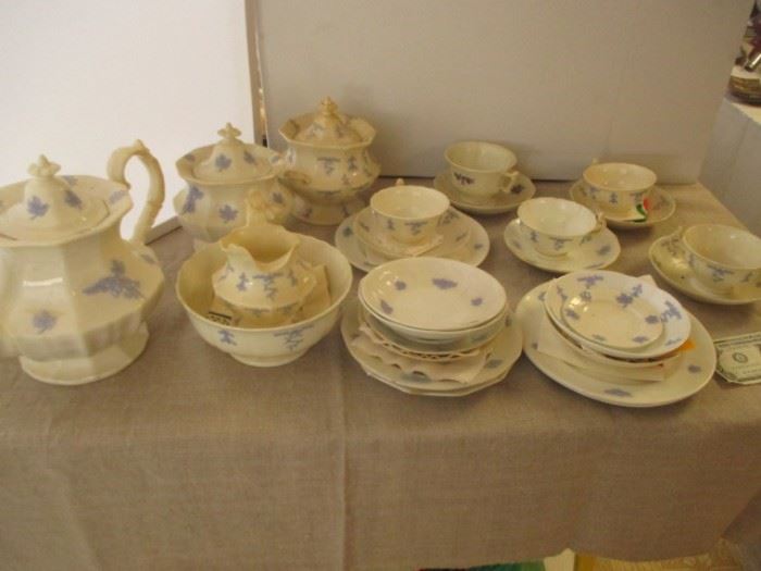 19th century tea set