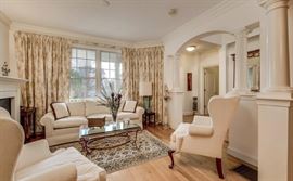 Elegant Wayland home features exquisite formal, high end furniture combined with casual leather and more rustic pieces.