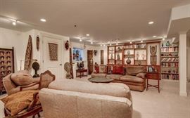 Lower level "museum" area