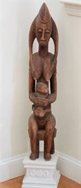 Bambara, Africa mother and Child - wood