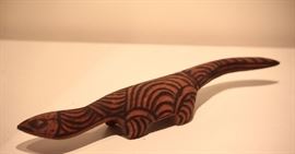 Lizard, Australian aboriginal hot wire decor, modern