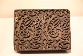 Indian printing block for textiles - 