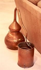 Copper Portuguese still for making liqueur
