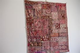 Jaipur, India wall hanging with mirror inclusions