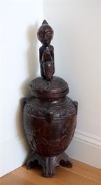 Thailand - storage container - carved wood