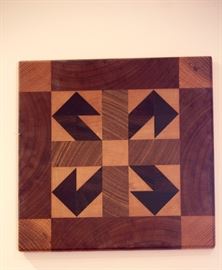 Al Ladd inlaid wood cutting board