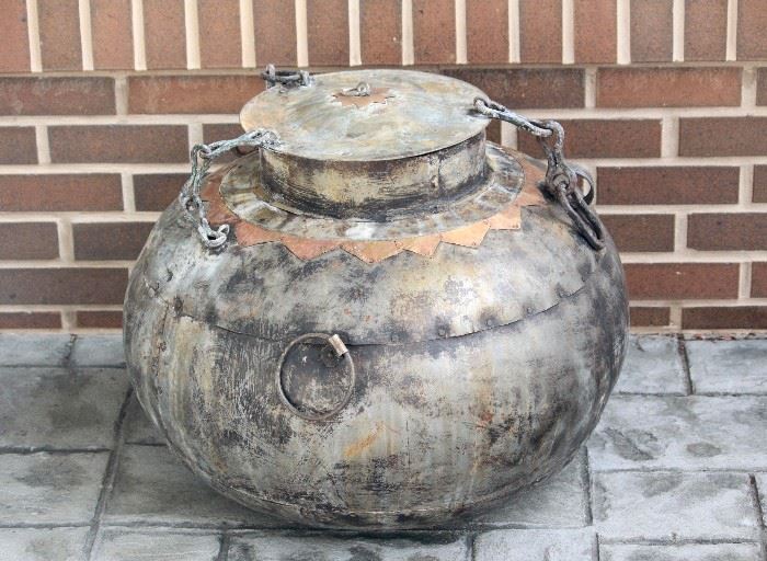 Indian oil storage vessel - hand made