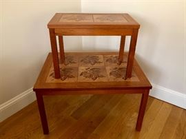 Nesting tile top tables - four in all