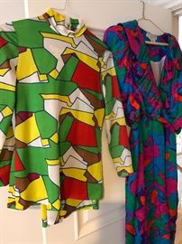 Many beautiful, and groovy, hand made clothing.