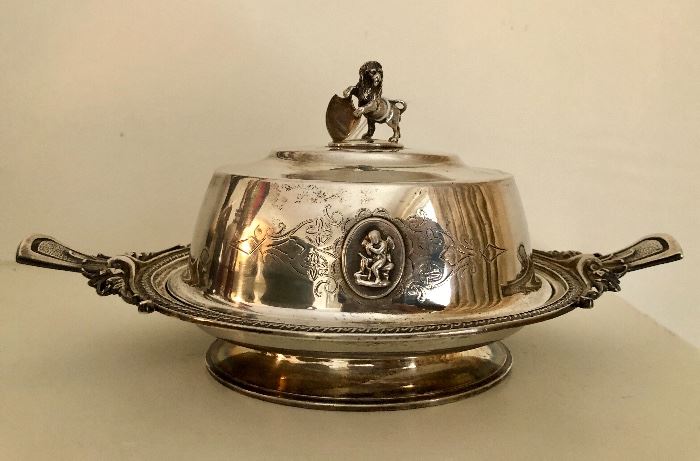 Rare Gorham Sterling Silver Butter Dish