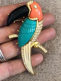 Vintage KJL Parrott