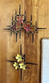 MCM metalic/enamel wall art