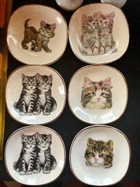 Kitty plates, Weatherby Hanley England