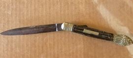 Antique R. Bunting & Son Sheffield Fancy folding dirk