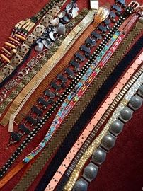 Vintage belt collection